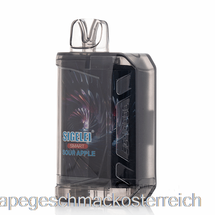 Sigelei Smart AC10000 0 % Null Nikotin Einweg-Sour-Apple-Vape-Geschmack